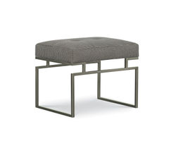 Paul 20" x 25" Metal Ottoman (+75 fabrics)