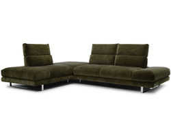 Roma C257 Sectional - adjustable seat depth (+40 fabrics) 