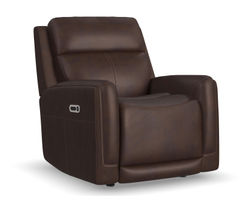 Alister Leather Power Gliding Recliner with Power Headrest and Lumbar  - +3 colors