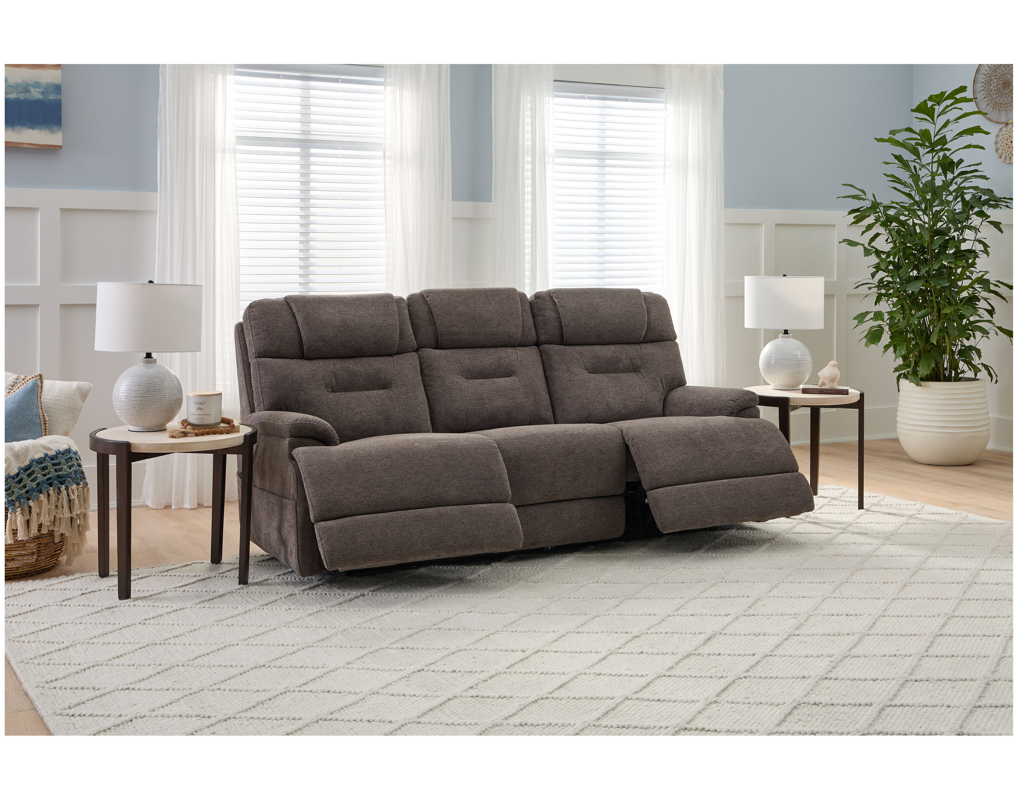 Zofa 1080 Power Sleep Sofa with Power Headrests, Lumbar Heat
