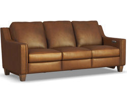 Finley 3010 Leather Inclining Power Sofa 87" (+2 colors)