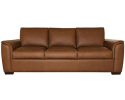 Henry 90" Leather Stationary Sofa (in stock)