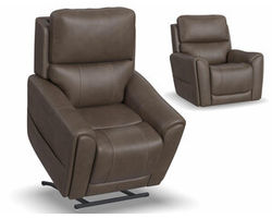 Carter Fabric Power Lift Recliner with Power Headrest, Lumbar, Heat &amp; Massage (Zero Gravity)