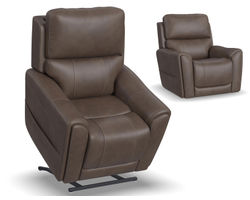 Carter Fabric Power Lift Recliner with Power Headrest, Lumbar, Heat & Massage (Zero Gravity)