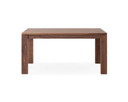 EQ3 Bon Expandable Dining Table, 60&quot; (Expandable to 82&quot;), Walnut