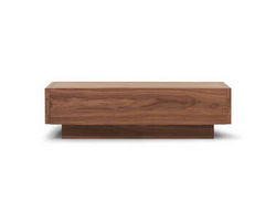 EQ3 Boom 2-Drawer Coffee Table, Walnut