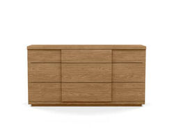 EQ3 Boom Double Dresser, Walnut