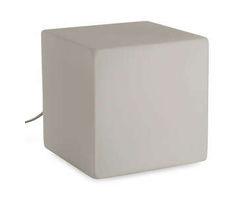 EQ3 Boxy Table Lamp - Large, Frosted Glass