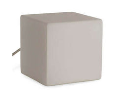 EQ3 Boxy Table Lamp - Small, Frosted Glass