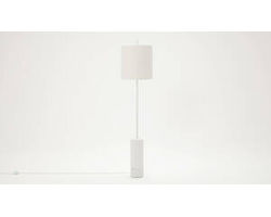 EQ3 Drum Floor Lamp, White