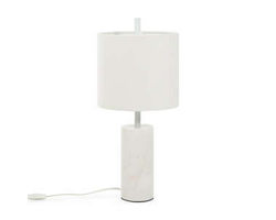 EQ3 Drum Table Lamp - White, White