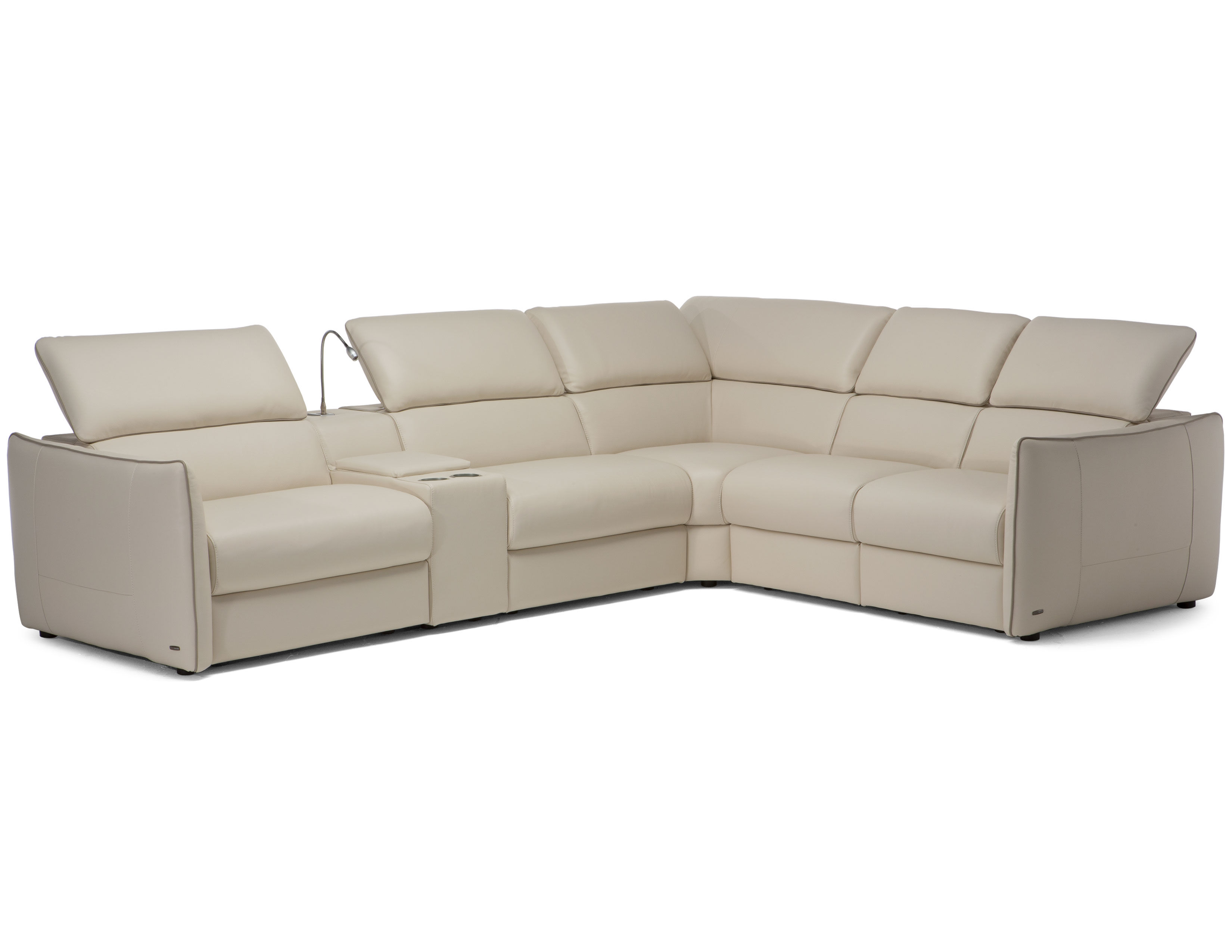Meraviglia B995 Leather Reclining Sectional 25 leathers