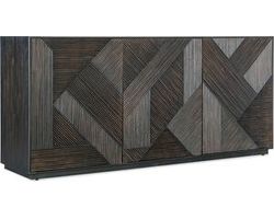 Retreat 72&quot; Entertainment Credenza (Black sand finish) 6950-55572-99