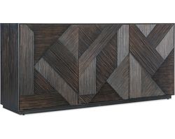 Retreat 72" Entertainment Credenza (Black sand finish) 6950-55572-99