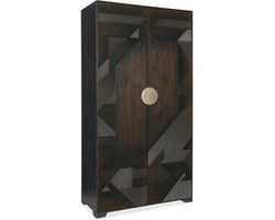 Retreat Split Rattan Wardrobe (Black stain finish) 6950-90013-99