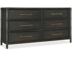 Retreat Pole Rattan Dresser (Black sand finish) 6950-90202-99