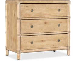 Retreat Pole Rattan Nightstand (Light sand finish) 6950-90216-80
