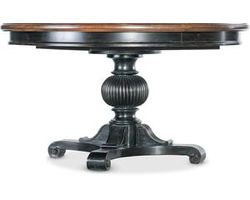 Charleston 54&quot; Round Pedestal Dining Table (1-20&quot; leaf) 6750-75203-00