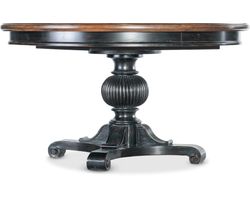 Charleston 54" Round Pedestal Dining Table (1-20" leaf) 6750-75203-00