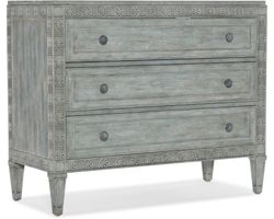 Charleston Three-Drawer Chest (waterscape blue finish) 6750-85018-44