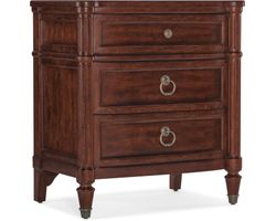 Charleston Three-Drawer Nightstand (maraschino cherry finish)  6750-90015-85