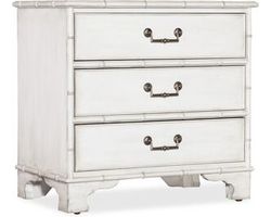 Charleston Three-Drawer Nightstand (white heron finish) 6750-90117-06