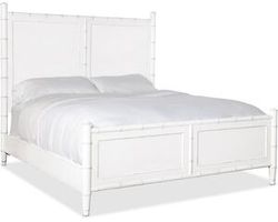 Charleston California King Panel Bed (white heron finish) 6750-90160-06