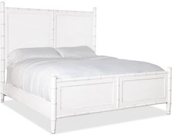 Charleston California King Panel Bed (white heron finish) 6750-90160-06