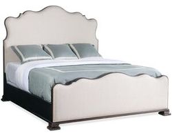 Charleston King Upholstered Bed (black cherry finish) 6750-90866-97