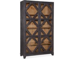 Big Sky Display Cabinet (vintage natural and charred timber finish) 6700-75906-98