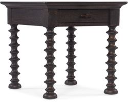 Big Sky Turned Leg End Table (charred timber finish) 6700-80313-98