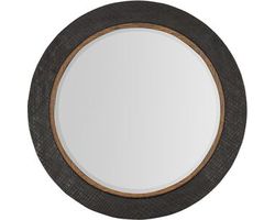 Big Sky Round Accent Mirror (furrowed bark charcoal finish) 6700-90008-99