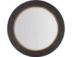 Big Sky Round Accent Mirror (furrowed bark charcoal finish) 6700-90008-99