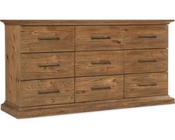 Big Sky Nine Drawer Dresser (vintage natural finish) 6700-90202-80