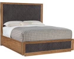 Big Sky California King Panel Bed (vintage natural with furrowed bark finish) 6700-90260-80