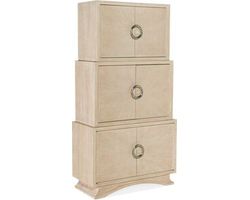 Nouveau Chic Bar Cabinet (sandstone finish) 6500-75160-80