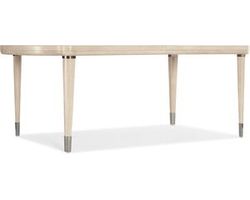 Nouveau Chic Rectangle Dining Table w/1-22in Leaf (sandstone finish) 6500-75200-80