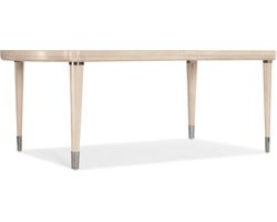 Nouveau Chic Rectangle Dining Table w/1-22in Leaf (sandstone finish) 6500-75200-80