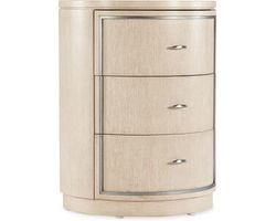 Nouveau Chic Round Nightstand (sandstone finish) 6500-90015-80