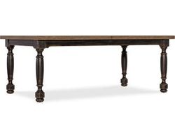 Americana Leg Dining Table w/1-22in leaf (molasses and honey finish) 7050-75200-89