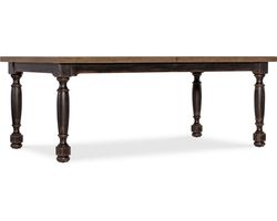 Americana Leg Dining Table w/1-22in leaf (molasses and honey finish) 7050-75200-89