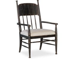 Americana Upholstered Seat Arm Chair (molasses finish) 7050-75300-89