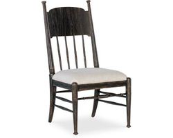 Americana Upholstered Seat Side Chair (molasses finish) 7050-75310-89