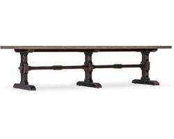 Americana Trestle Rectangle Cocktail Table (molasses with honey top finish) 7050-80110-89