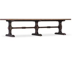 Americana Trestle Rectangle Cocktail Table (molasses with honey top finish) 7050-80110-89