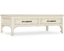 Americana Rectangle Cocktail Table (time worn white finish) 7050-80210-02