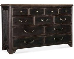 Americana Eleven Drawer Dresser (molasses finish with honey top) 7050-90001-89