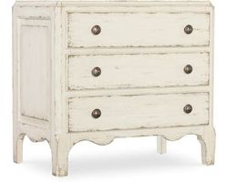 Americana Three-Drawer Nightstand (time worn white finish) 7050-90015-02