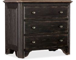 Americana Three-Drawer Nightstand (molasses with honey top finish) 7050-90016-89