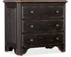Americana Three-Drawer Nightstand (molasses with honey top finish) 7050-90016-89